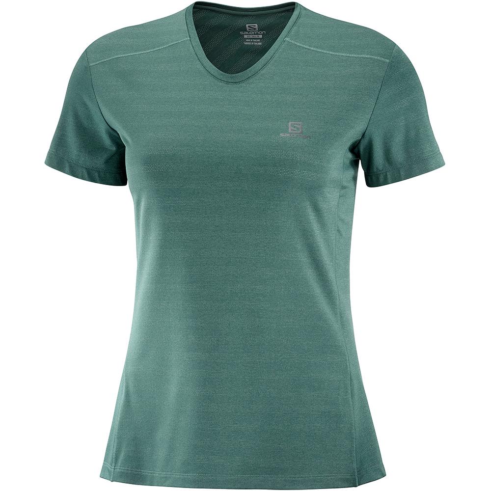 Salomon XA W Camisetas Mujer - Verde - Colombia (04296-MKCY)